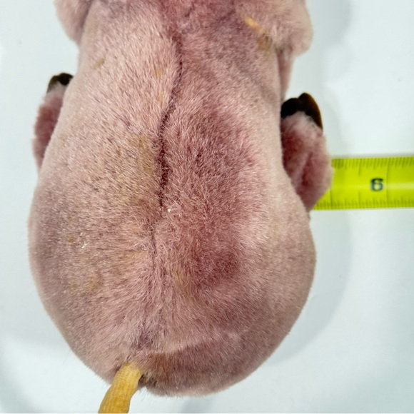 Vintage Douglas Little Cuddlers Plush Pink Purple Pig 10" Retired Collectable - Picture 8 of 11